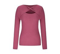 Elegant Blouses for Women UK Long Sleeve T Shirts Twist Knot Front Bodycon Tops Hollow Out Knit Jumper Slim Fit Casual Tops Aesthetic Clothes Solid Color Yoga Sports Tee Hugging Top