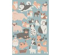 Elegant Blue Dog Notebook for Writers, Sketch Artists, and Dreamers: Minimalist Aesthetic | Cute Dog Lover Gift | Softcover Journal for Creative ... Blue-Grey composition book for Inspiration