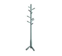 Elegant Blue Wooden Coat Rack - Free with 9 Hangers, Simple Design for Coats, Handbags & Scarves, Perfect Home nization Solution.
