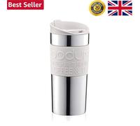 Elegant Bodum Vacuum Travel Mug, 0.35L Off White - BPA-Free, Insulated Design