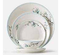 Elegant Bone China Dinnerware Set for 4/6/8 People Porcelain Dinnerware Sets Ceramic Dinner Sets with Dishes/Plate/Bowl - Tableware Dishwasher & Microwave Safe 48 P,White-16 Pcs