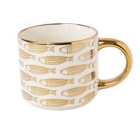Elegant Bone China Gold Handle Mug 490ml Assorted Designs
