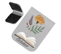 Elegant Bookmark Set - Leather Bookmark Holder, Retro Magnetic Design, Decorative Insert | Academic Study Tool for Home Office Work Students Profession