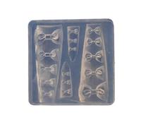 Elegant Bowknot Silicone Set Decoration for Stylish Nails Art Earrings and Necklace Creation Nail