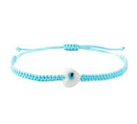 Elegant Braided String Wristband with Spiritual Eye Symbol Versatile Layering Jewelry for Everyday Outfits Colorful Friendship