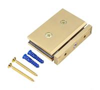Elegant Brass Glass Bracket For Secure Shower And Glass Wall Installations(Gold)