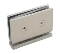 Elegant Brass Glass Bracket For Secure Shower And Glass Wall Installations(Nickle)
