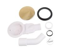 Elegant Brass Shower Waste 90mm High Capacity Drain Stylish Brass Shower Tray Waste for Modern Bathrooms Brushed Brass Shower Waste