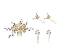 Elegant Bridal Hairpins with Flower Design and Crystal Decors for Wedding Ceremony and Special Occasion Gathering Props Bridal Hairpins for Formal Event