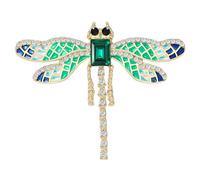 Elegant Brooch Multifunctional Accessory Dragonflies Badge Sparkling Suitable for Fashion Enthusiasts Present Alloy