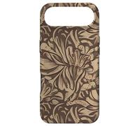 Elegant Brown Monochrome Floral Pattern Case for iPhone Air