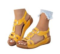 Elegant Buckle Strap Openwork Flat Sandals For Versatile Summer Beach Footwear With Woven Design And Comfortable Slip On Style Breath That Moves with You