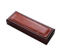 Elegant Business Pen Storage Box Case Holder with PU Leather Accents Design Stylish Office Desk Organizers for Gifts Business Leather Pen Case