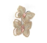 Elegant Butterfly Brooch for Women Imitation Cubic Zirconia Embroidered Butterflies Lapel Pins Elegant Clothing Accessories Boutonniere Ceremony Wedding Prom Corsage Pin Delicate Jewelry, 1, Metal
