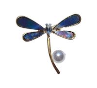 Elegant Butterfly Brooch With Pearls Designs Dripping Waterdrops Shape Alloy Materials for Women Fashion Accessory
