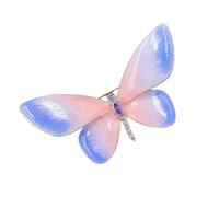 Elegant Butterfly Metamorphosis Gradient Color Copper Brooch Stylish Butterfly Pin for Women Stylish Outfit Accessory Copper Alloy Brooch