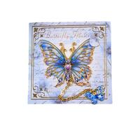 Elegant Butterfly Shape Metal Bookmarks with Chain Pendant Books Page Marker Reading Aid for Book Lover Readers Writers Artistic Bookmarks