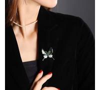Elegant Butterfly Shaped Brooch Antique Alloy Base Crystals Embellished Unisex Gifts For Festivals Evening Gowns Butterfly Brooch For Women