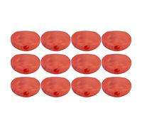 Elegant Buttons for the Head of the Metal Tuner in E Guitar Metal, Pack of 12 (Agate Red)