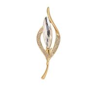 Elegant Calla Rhinestone Brooch Pin Stylish Outfit Badge Practical Decor Gift For Mother Wedding Daily Clothing Use