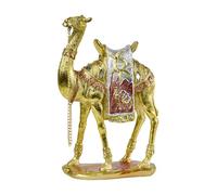 Elegant Camel Statue Middle Eastern Style Gold Desert Animal Figurine Desktop Decoration Resin Camel Sculpture for Bedroom Living Room