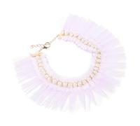 Elegant Cat Collar Soft Kitten Necklace Dog Decorative Collar Pet Lace Necklace Adjustable Pet Accessory
