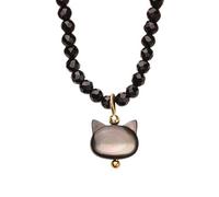 Elegant Cat Necklace for Women,Perfect Cat Lover Gifts Pendant Jewelry for Pet Lovers Friend Birthday Gift, Stainless Steel, No Gemstone