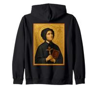 Elegant Catholic Icon of Saint Elizabeth Ann Seton Zip Hoodie