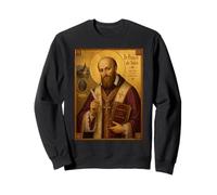 Elegant Catholic Icon of Saint Francis de Sales Sweatshirt