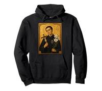 Elegant Catholic Icon of Saint Gerard Majella Pullover Hoodie