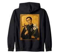 Elegant Catholic Icon of Saint Gerard Majella Zip Hoodie