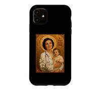Elegant Catholic Icon of Saint Gianna Beretta Molla Case for iPhone 11