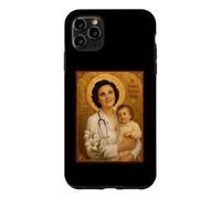 Elegant Catholic Icon of Saint Gianna Beretta Molla Case for iPhone 11 Pro Max
