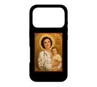 Elegant Catholic Icon of Saint Gianna Beretta Molla Case for iPhone 17 Pro