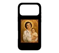 Elegant Catholic Icon of Saint Gianna Beretta Molla Case for iPhone 17 Pro Max