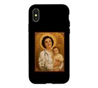 Elegant Catholic Icon of Saint Gianna Beretta Molla Case for iPhone X/XS