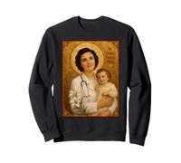 Elegant Catholic Icon of Saint Gianna Beretta Molla Sweatshirt