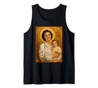 Elegant Catholic Icon of Saint Gianna Beretta Molla Tank Top
