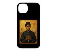 Elegant Catholic Icon of Saint Josephine Bakhita Case for iPhone 14 Plus