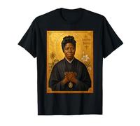 Elegant Catholic Icon of Saint Josephine Bakhita T-Shirt
