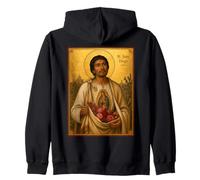 Elegant Catholic Icon of Saint Juan Diego Zip Hoodie
