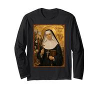 Elegant Catholic Icon of Saint Katharine Drexel Long Sleeve T-Shirt