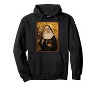 Elegant Catholic Icon of Saint Katharine Drexel Pullover Hoodie