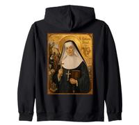 Elegant Catholic Icon of Saint Katharine Drexel Zip Hoodie