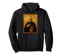 Elegant Catholic Icon of Saint Philip Neri Pullover Hoodie
