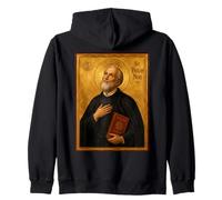Elegant Catholic Icon of Saint Philip Neri Zip Hoodie