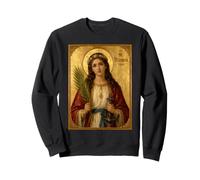 Elegant Catholic Icon of Saint Philomena Sweatshirt