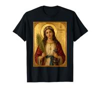 Elegant Catholic Icon of Saint Philomena T-Shirt