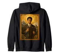 Elegant Catholic Icon of Saint Pier Giorgio Frassati Zip Hoodie