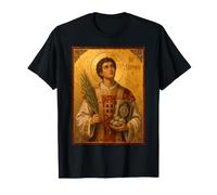 Elegant Catholic Icon of Saint Stephen T-Shirt
